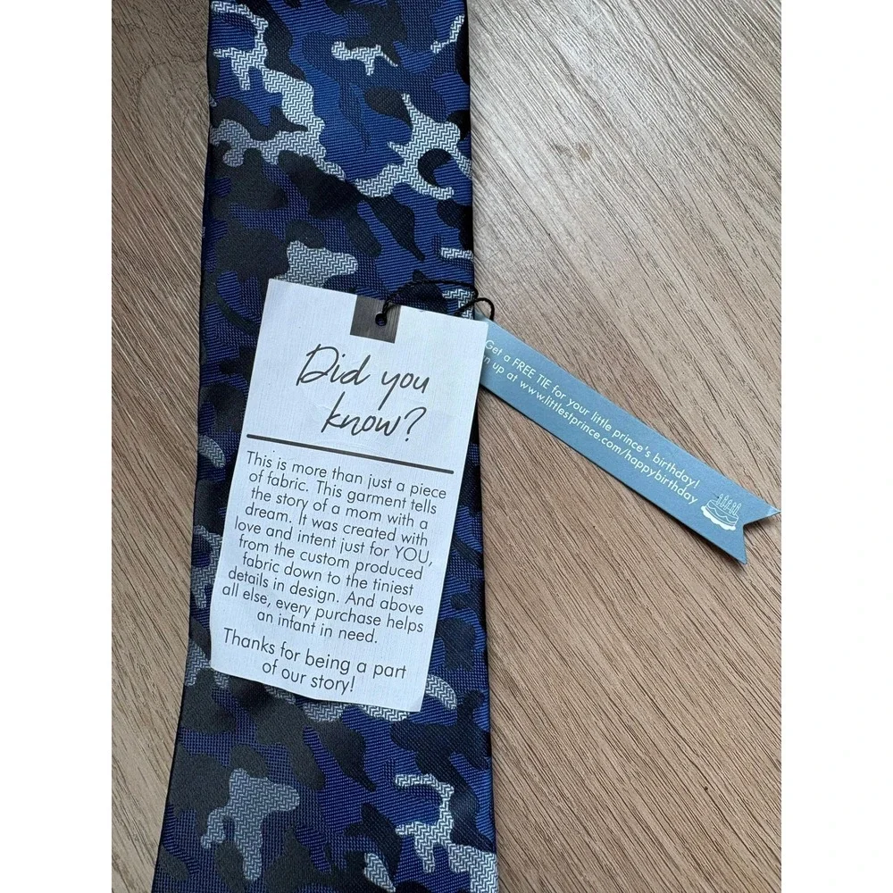 Littlest Prince‎ Camo Tie Formal Wedding Guest Easter Church Quiet Luxury Preppy